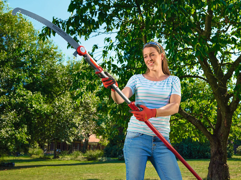 Wolf Garten Pruning Saw on Long Handle
